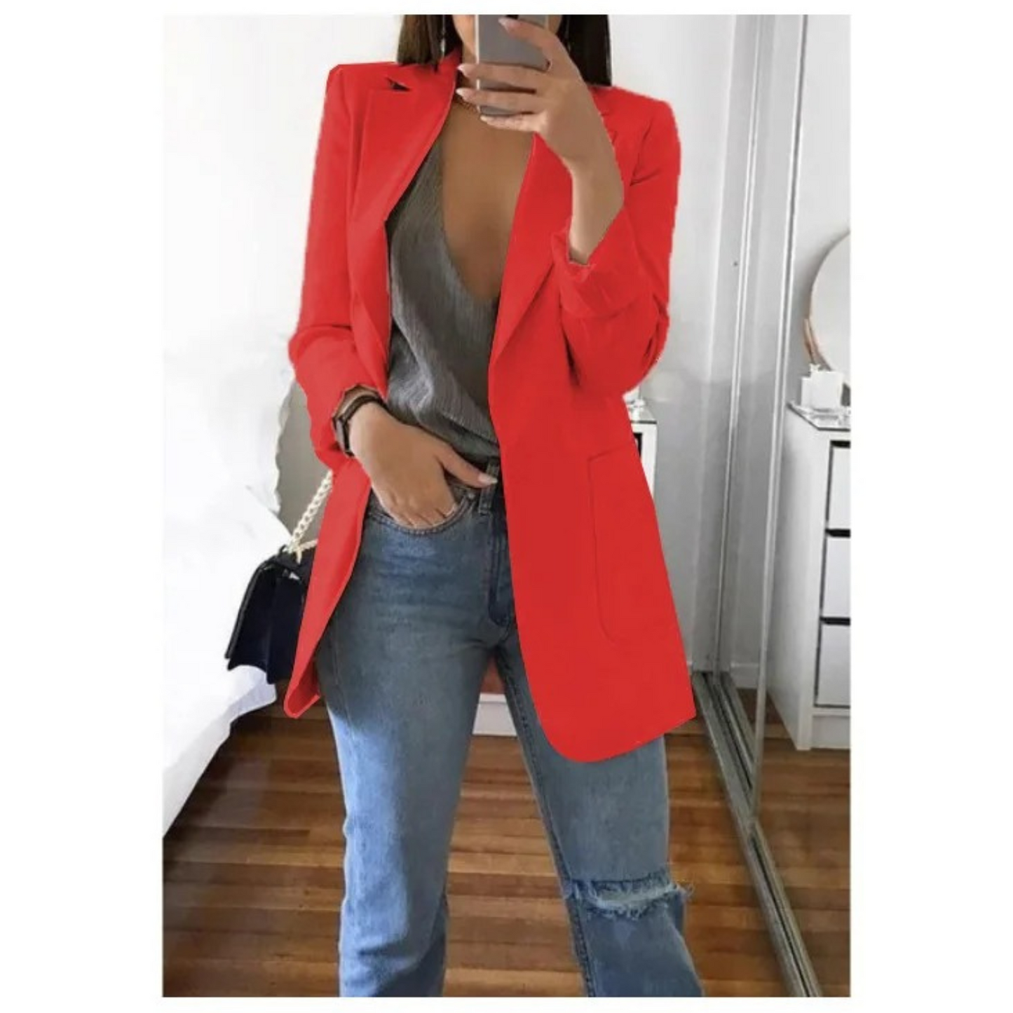 CD | Blazer elegant de buzunar pentru femei