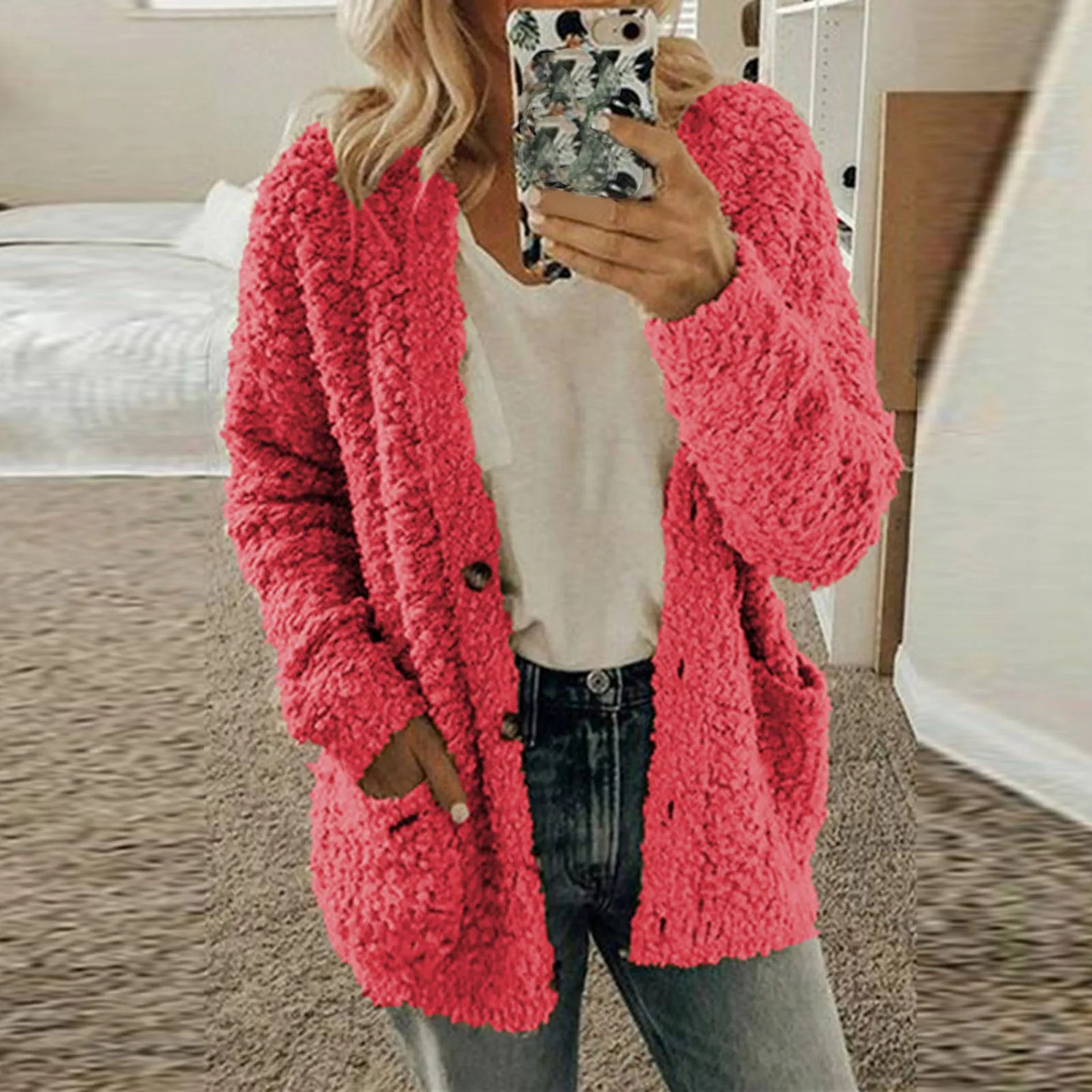 CD | Cardigan de iarnă croit și elegant