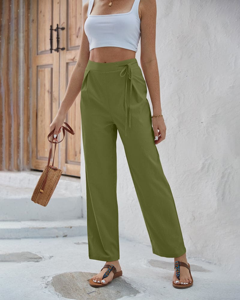 CD | Pantaloni eleganți cu talie înaltă pentru femei