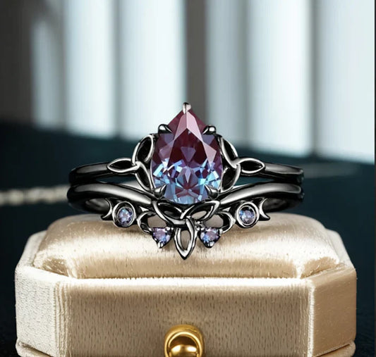 Vintage Ruby Amethyst Ring