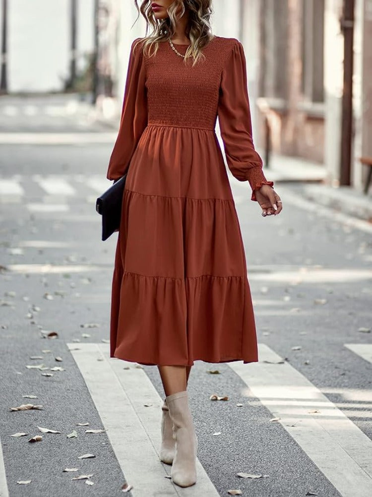 CD | Rochie midi cu mâneci lungi și jachete