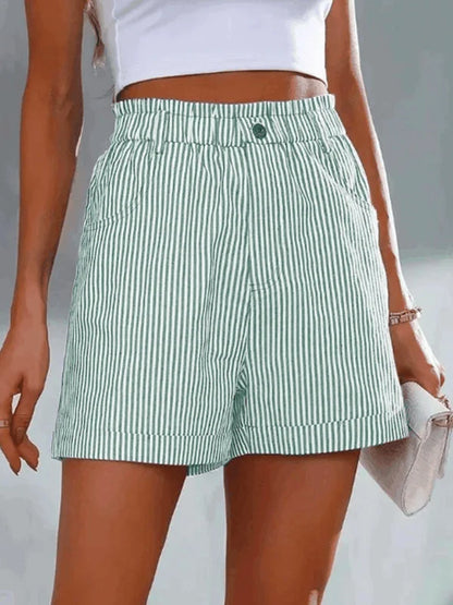CD | Pantaloni scurți casual cu model în dungi