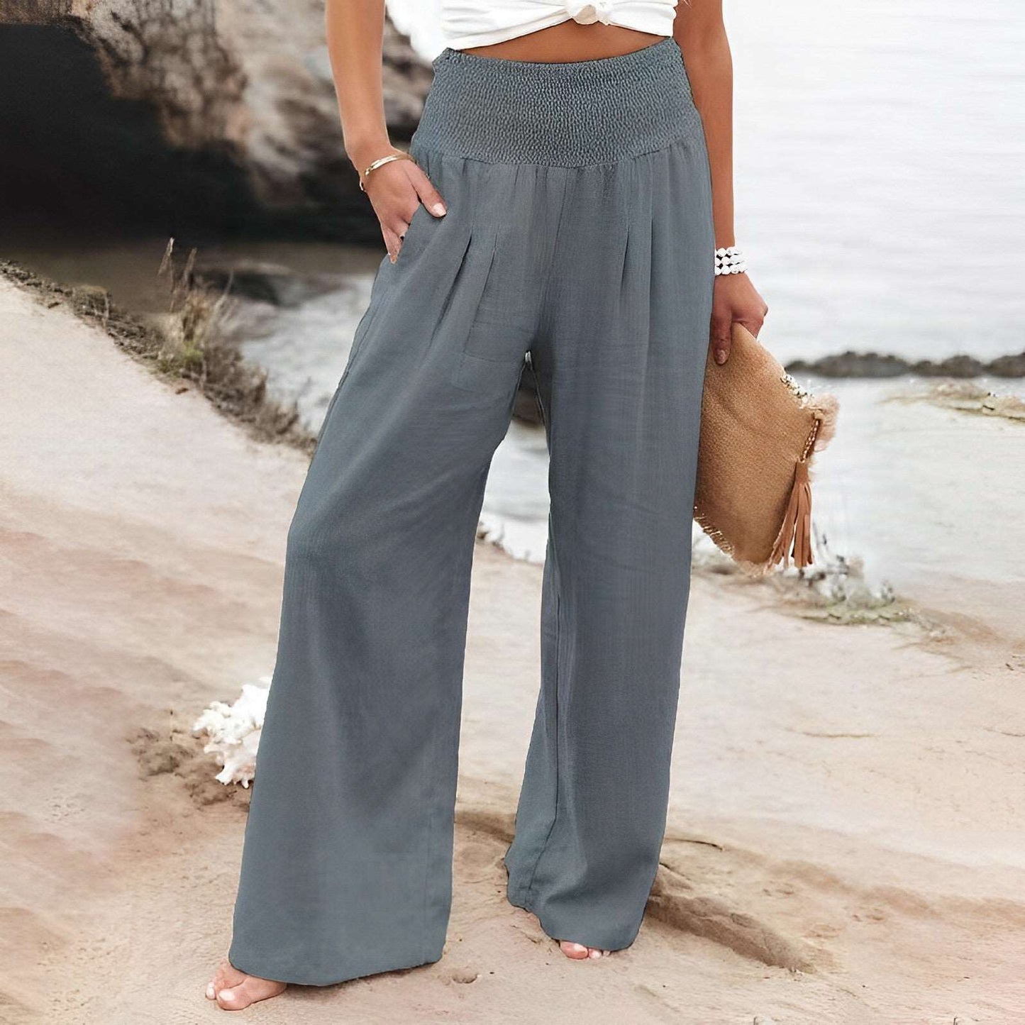 CD | Coll™ Pantaloni cu picior lat