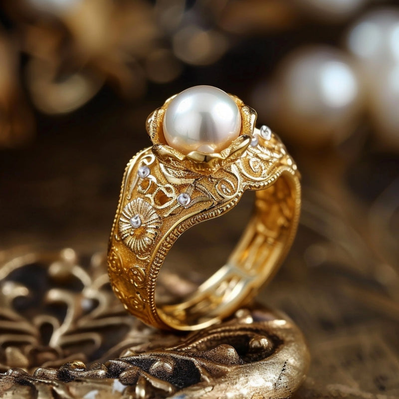 Pearl Gold Ring