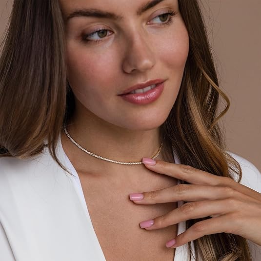 Gold Tennis Necklace