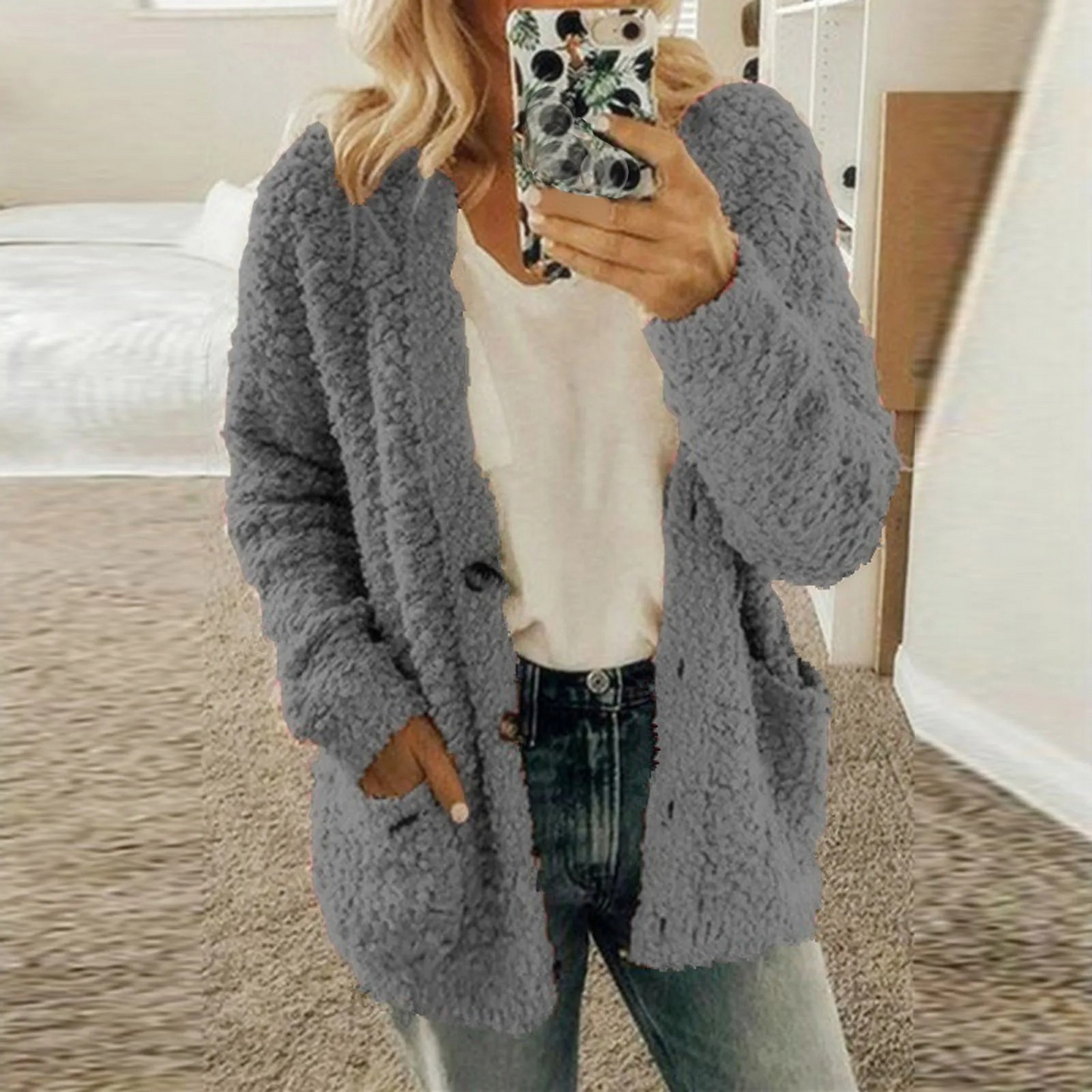 CD | Cardigan de iarnă croit și elegant