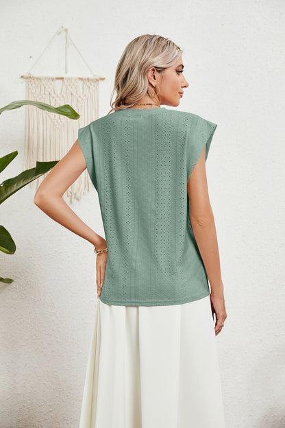 CD | Gilet d'été T-shirt à manches courtes creuses