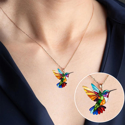 Beautiful Hummingbird Necklace With Bonus Earrings ��� Offer