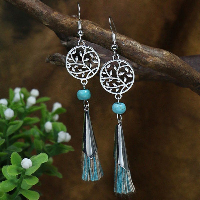 Natural Spirit Opal Earrings In Sterling Silver