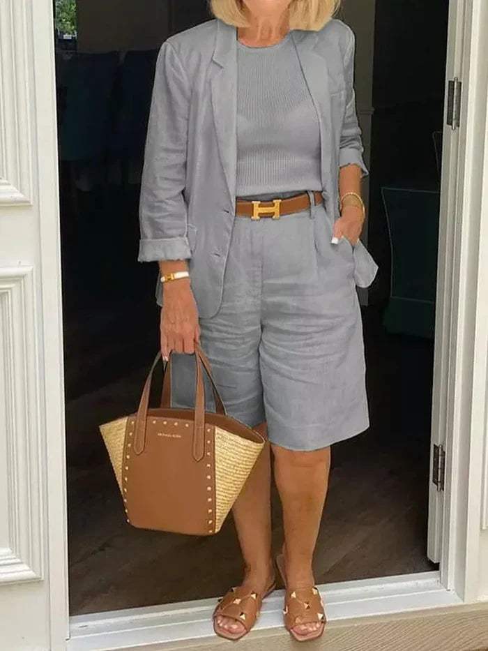 CD | Blazer elegant și pantaloni scurți - Elegant - Ideal pentru zilele calde