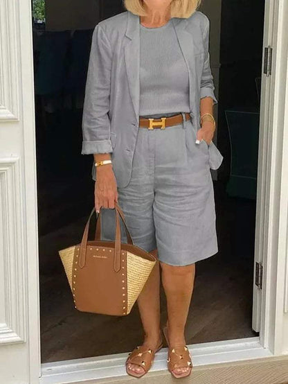 CD | Blazer elegant și pantaloni scurți - Elegant - Ideal pentru zilele calde