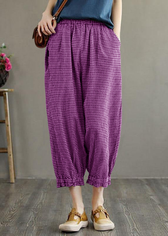 Green Pockets Summer Linen Pants
