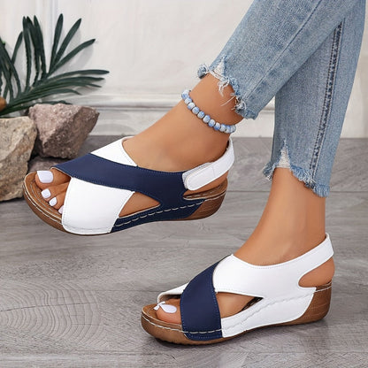 CD | Culoare Sandale ortopedice Wedge pentru femei
