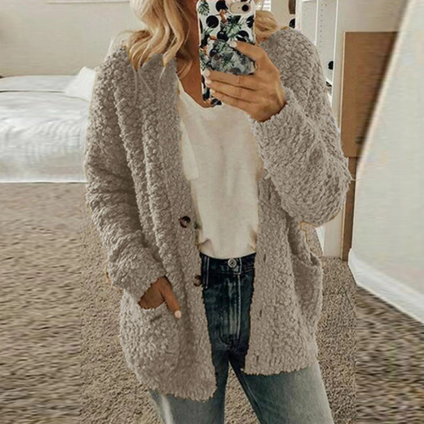 CD | Cardigan de iarnă croit și elegant