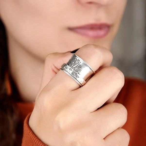 Tree Of Life Spinner Meditation Ring