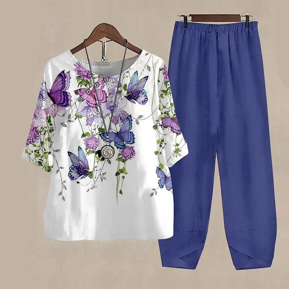 CD | Bluză și pantaloni eleganți și la modă