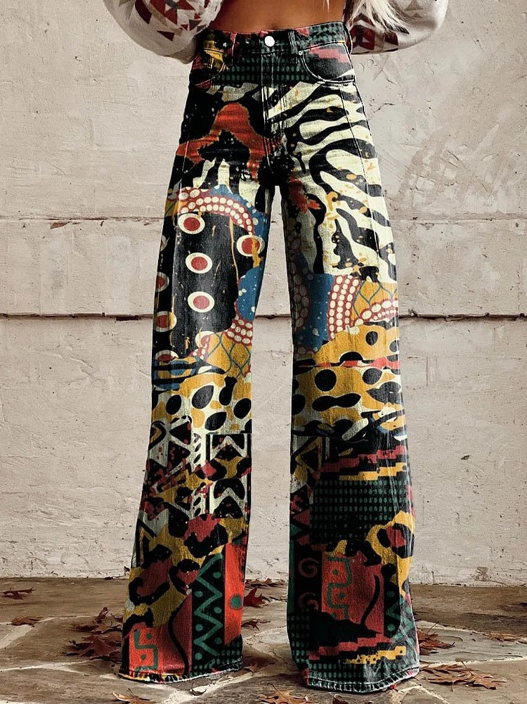 CD | Pantaloni pentru femei Pantaloni confortabili din material pentru vară