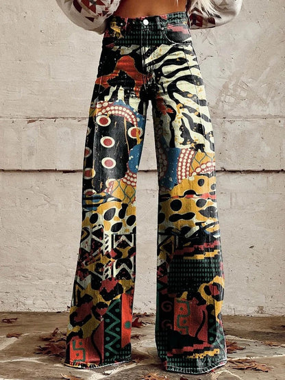 CD | Pantaloni pentru femei Pantaloni confortabili din material pentru vară