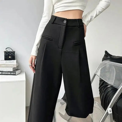 CD | Pantaloni versatili și eleganți cu talie înaltă pentru toamnă pentru femei