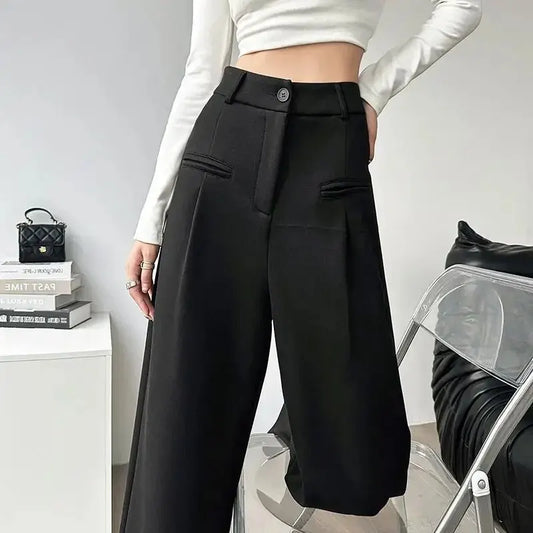 CD | Pantaloni versatili și eleganți cu talie înaltă pentru toamnă pentru femei