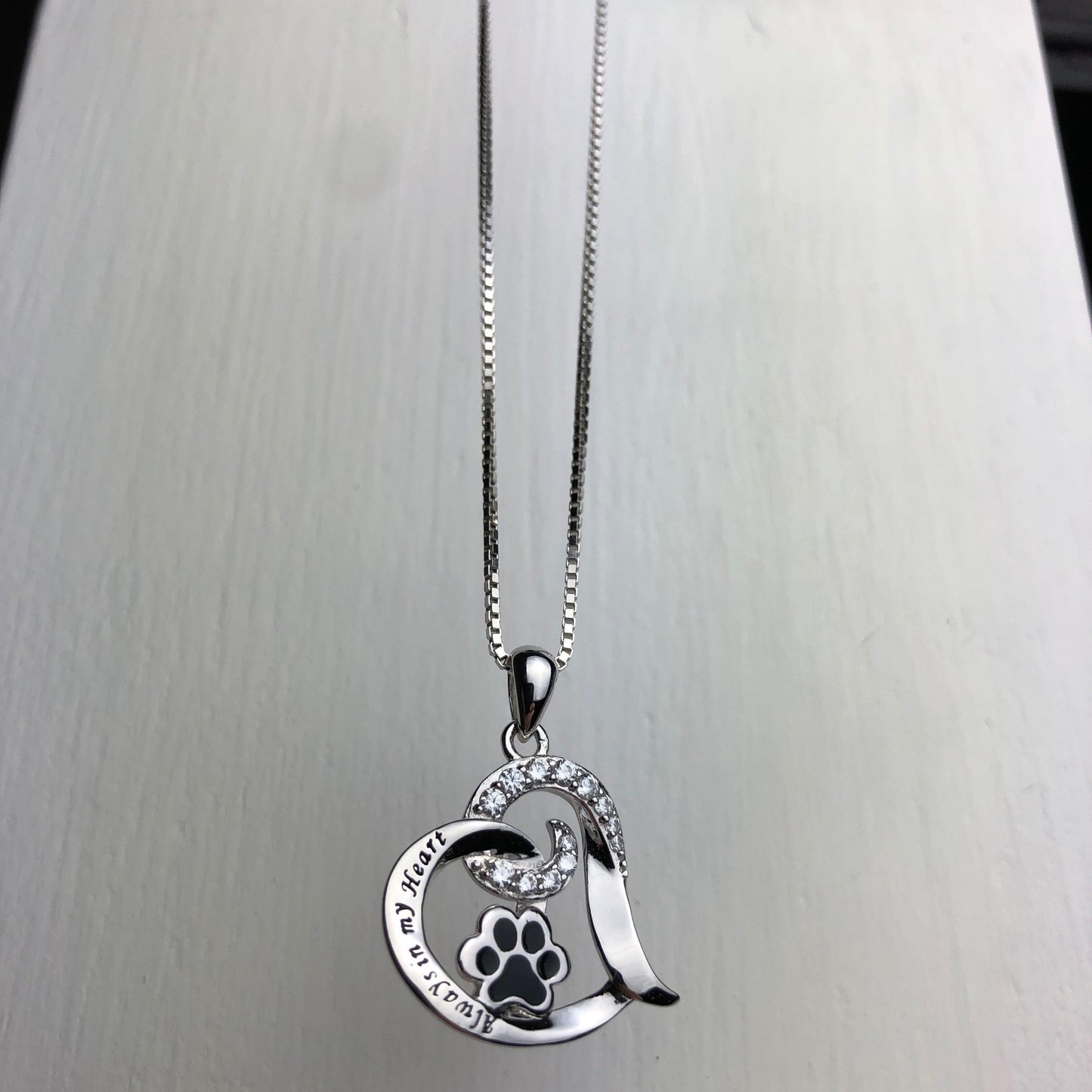 Elegant Dog Memorial Necklace ��� Stainless Steel
