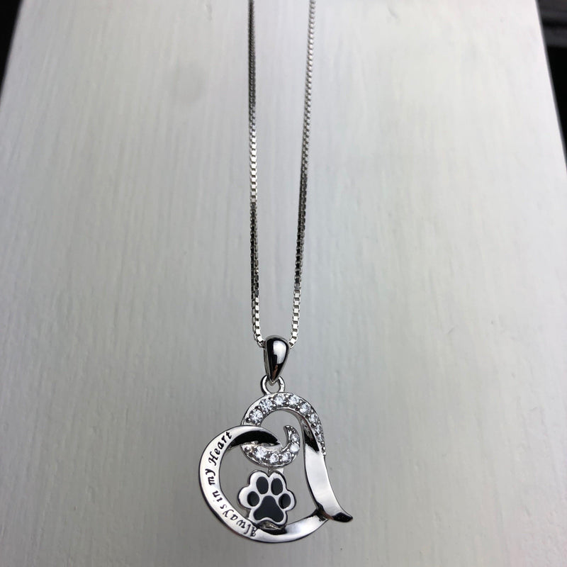 Elegant Dog Memorial Necklace ��� Stainless Steel