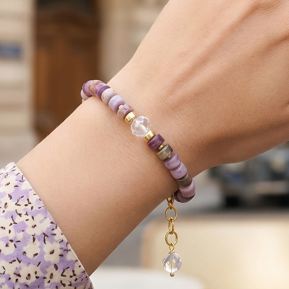 Amethyst Beaded Bracelet