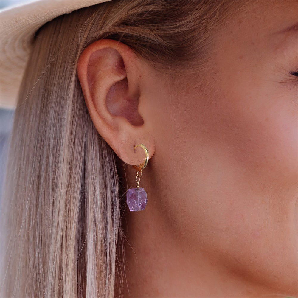 Amethyst Drop Earrings