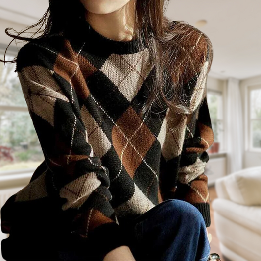 CD | Pulover elegant în stil vintage