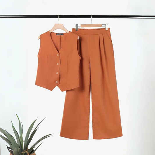 CD | Set elegant pentru femei - top și pantaloni