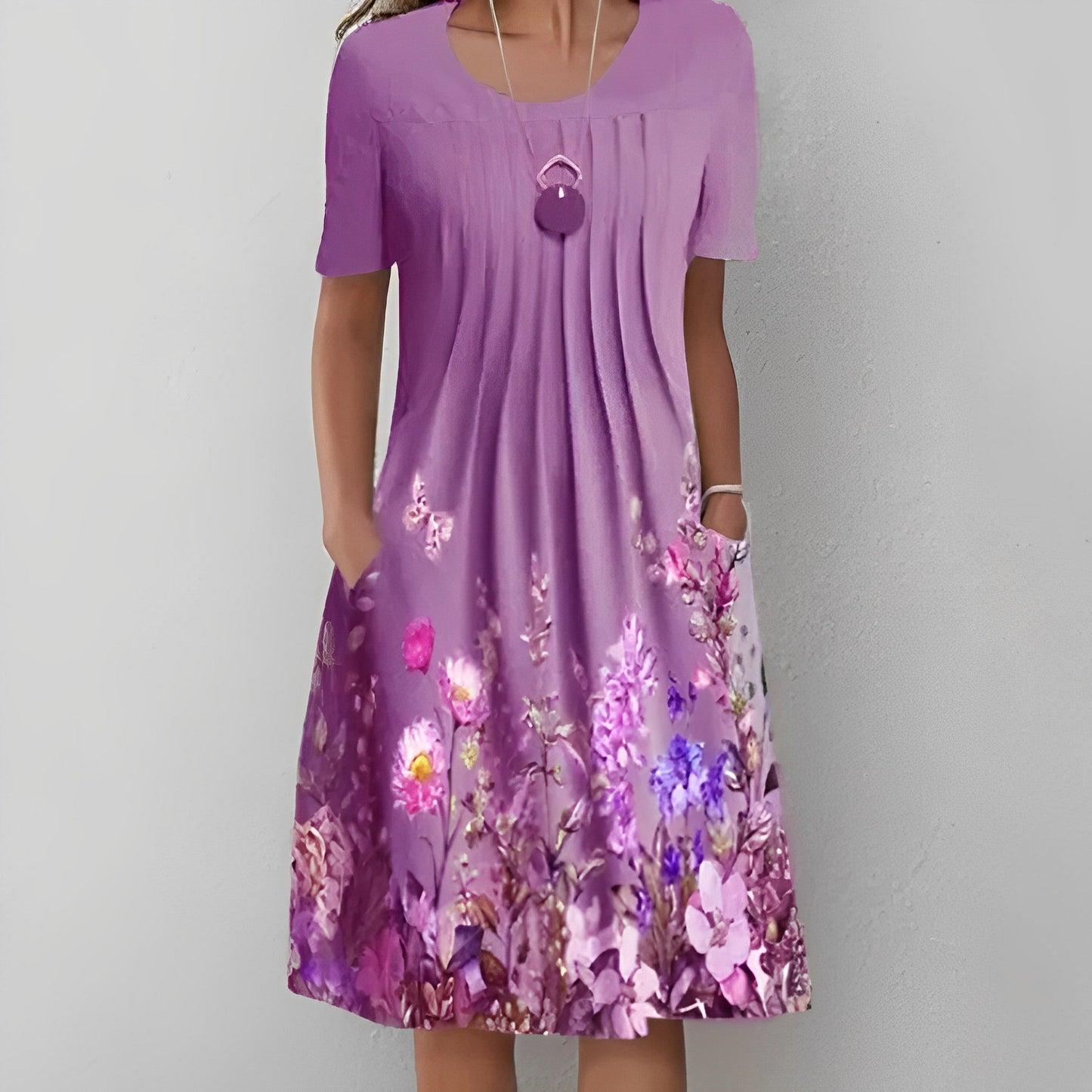 CD | Rochie midi cu imprimeu floral