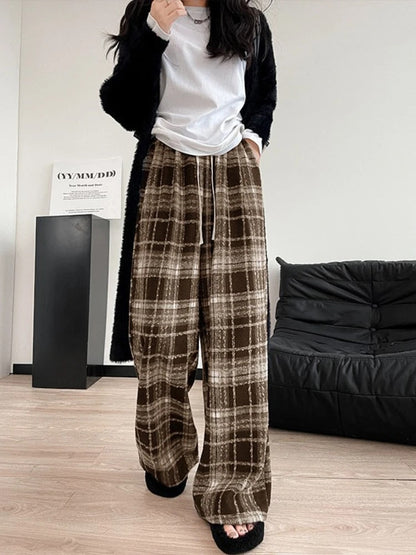 CD | Pantaloni vintage din lână tartan