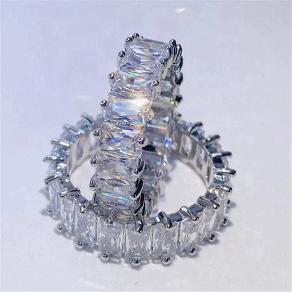 Luxury Zirconia Ring In Gold And Silver