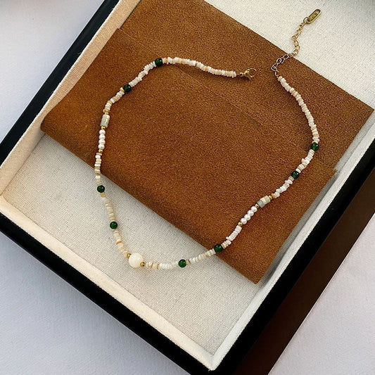 Beaded Pearl Necklace