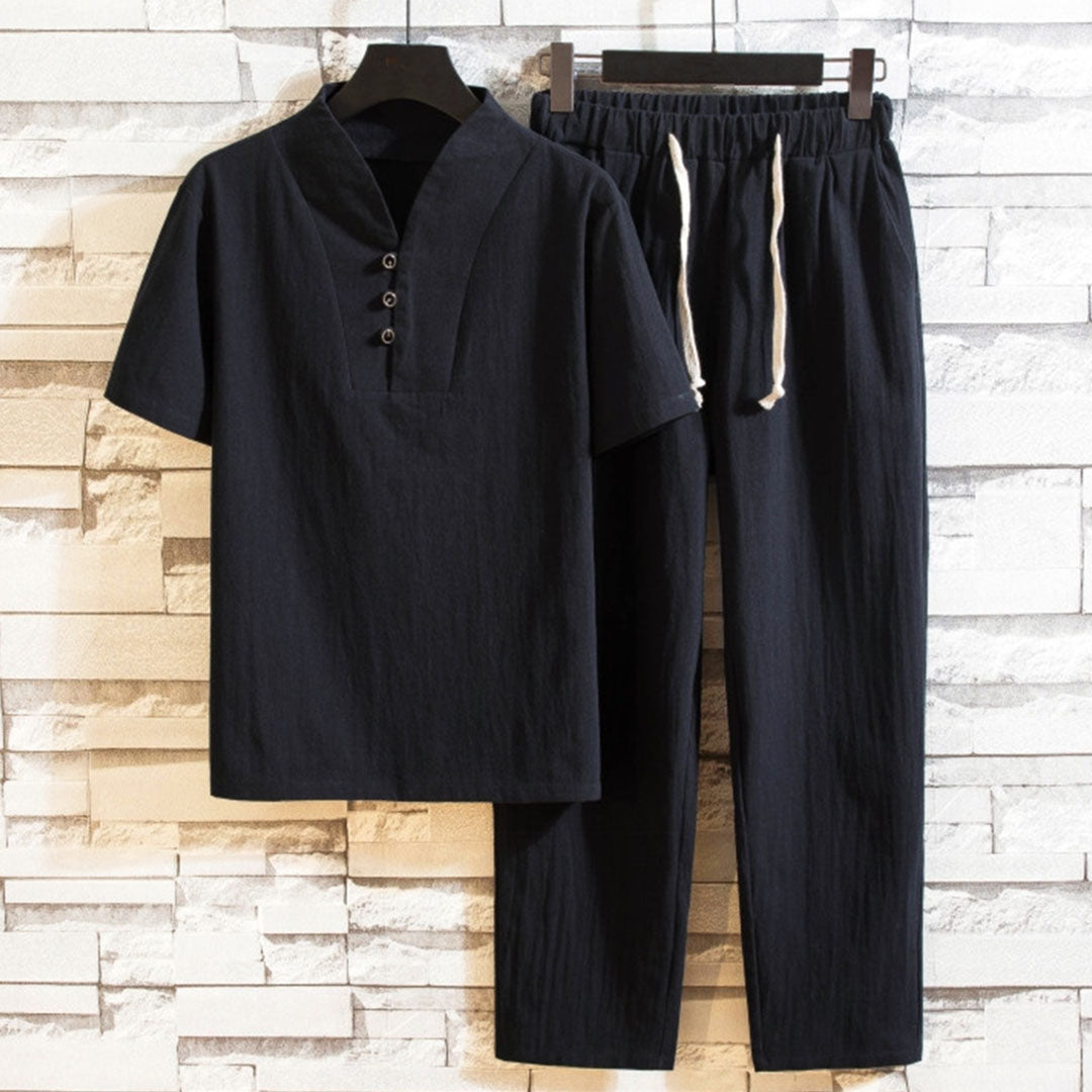 CD | Set cămașă și pantaloni de zi cu zi pentru bărbați