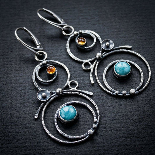 Blue Stone Earrings