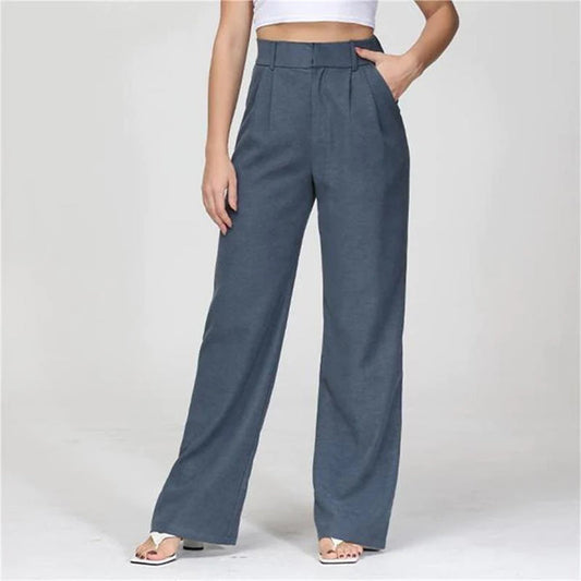 CD | Pantaloni eleganți cu talie înaltă