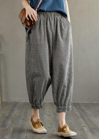 Blue Pockets Summer Linen Pants