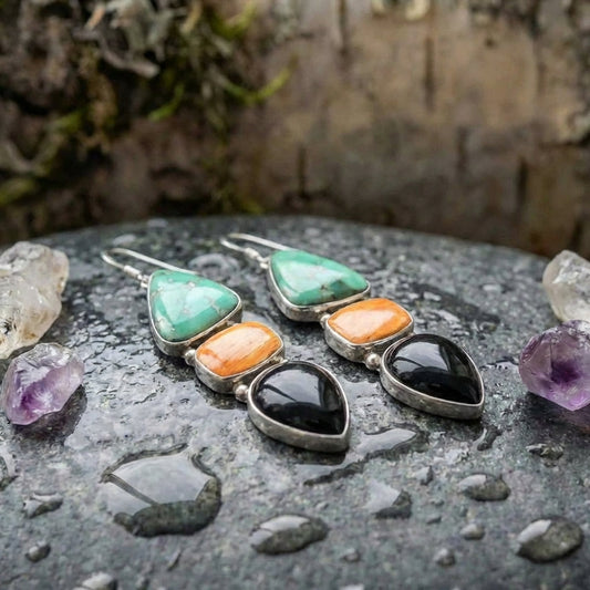 Bohemian Geometric Dangle Earrings