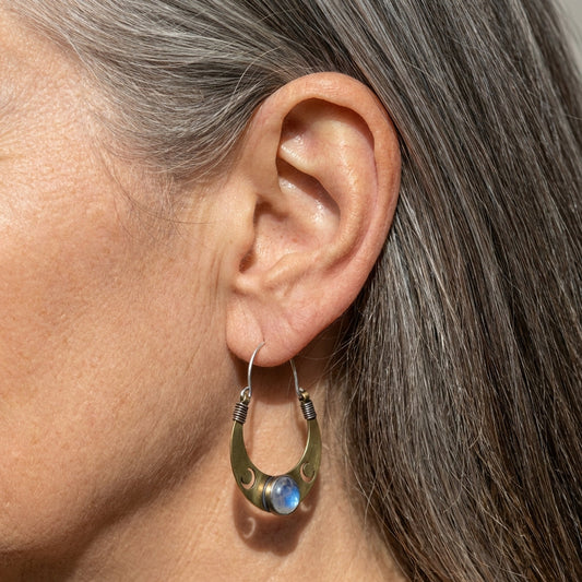 Moon Stone Earrings