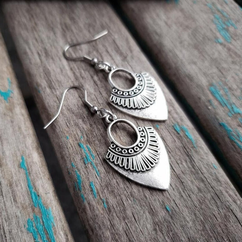 Bohemian Silver Earrings