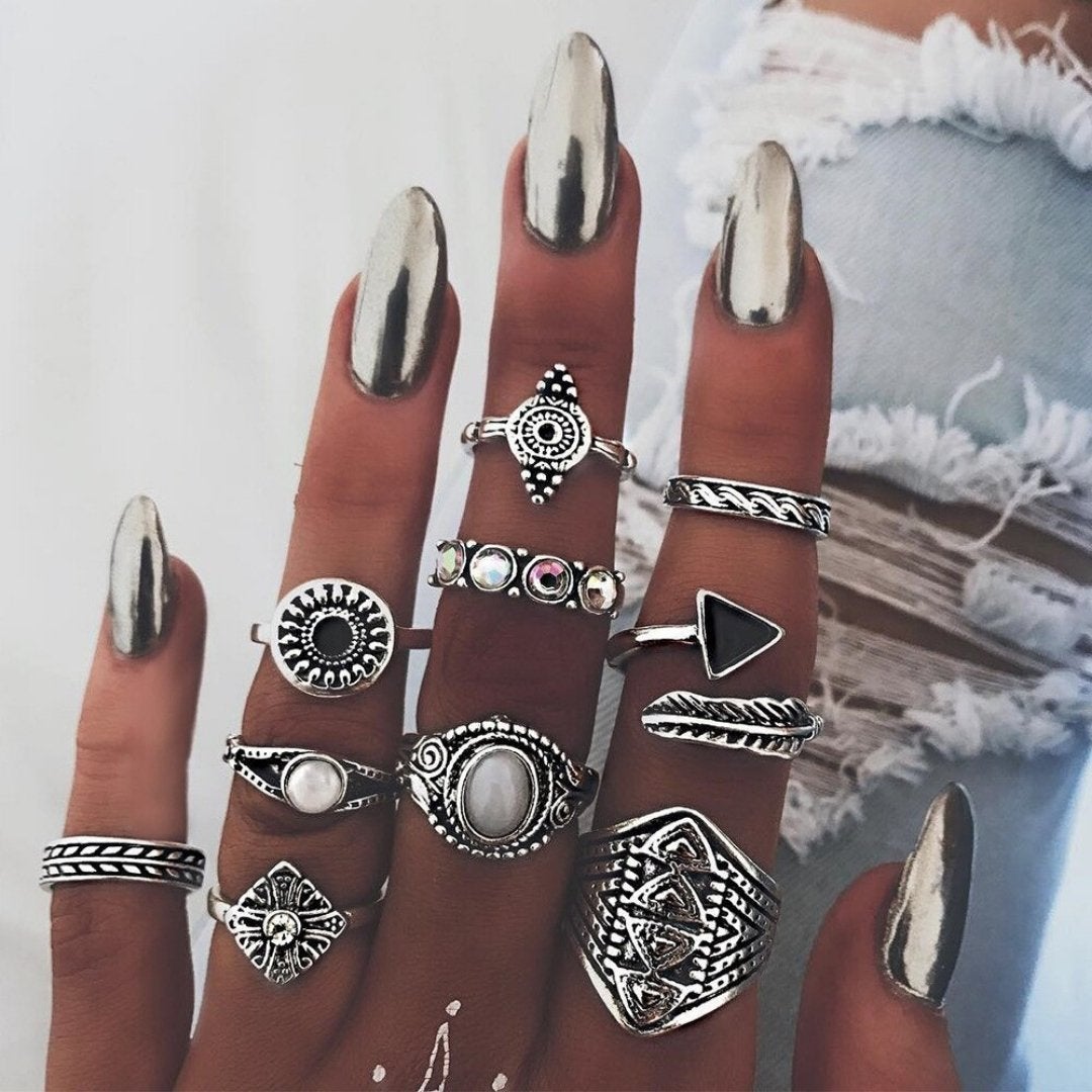 Bohemian Silver Ring