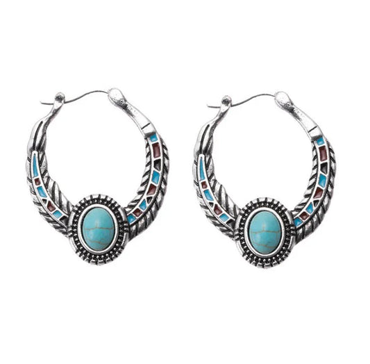 Bohemian Turquoise Earrings