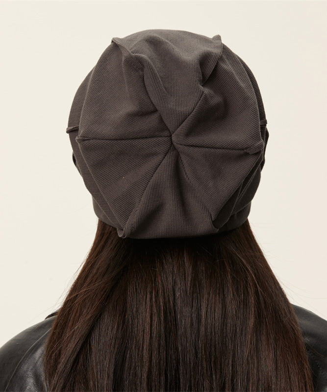 Brown Knitting Cotton Cozy Boonie Hat