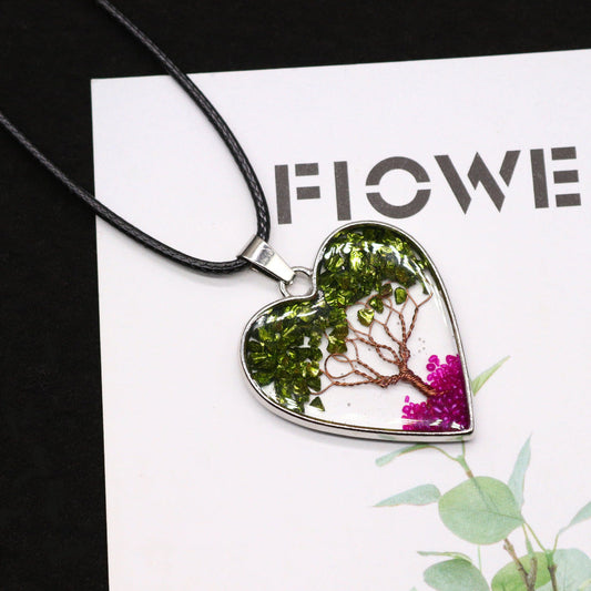 Botanical Heart Necklace