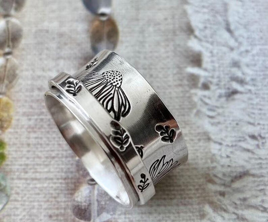 Botanical Silver Ring