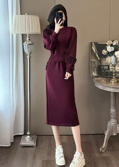 Boutique Mulberry O Neck Cotton Two Piece Set Spring