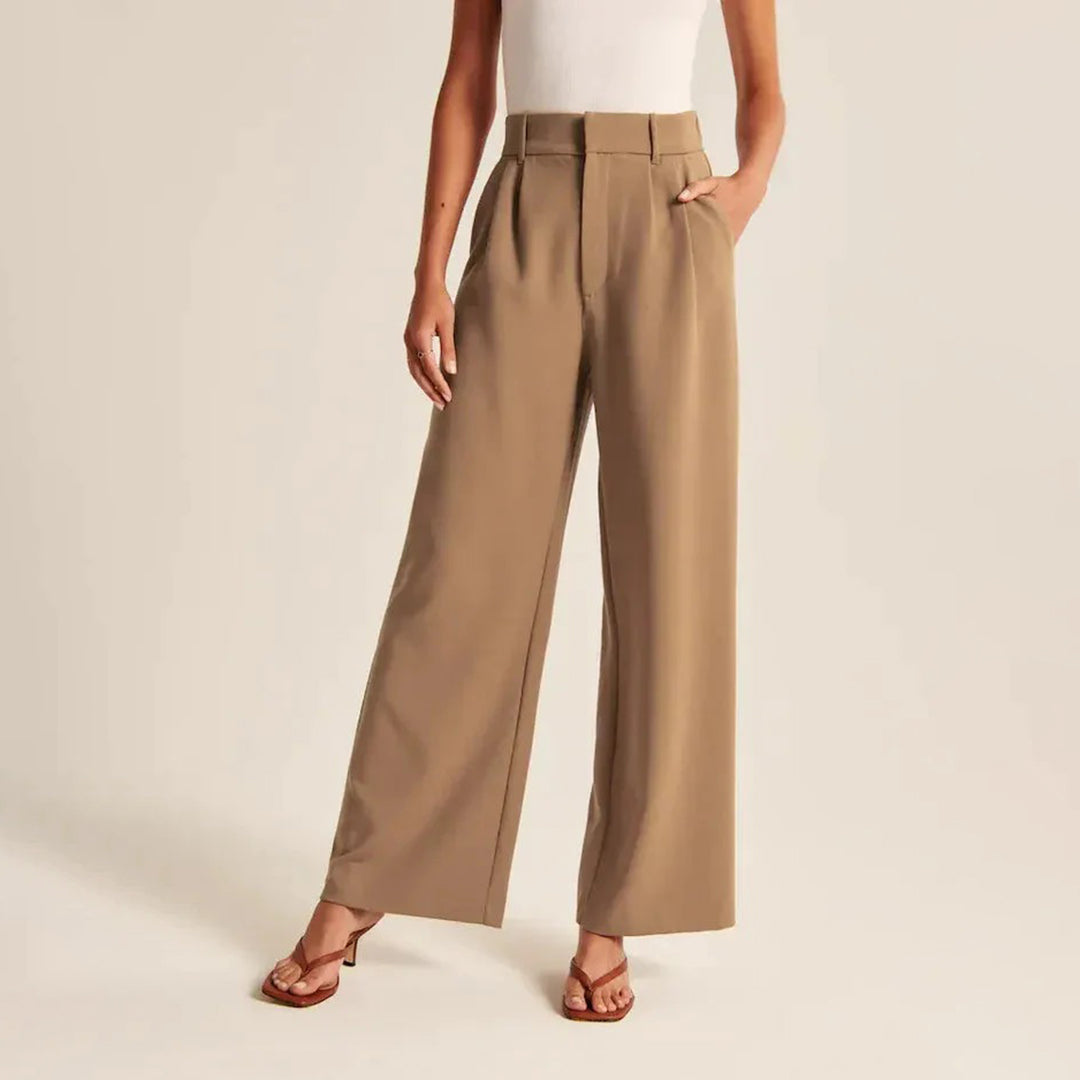 CD | Pantaloni eleganți cu talie înaltă