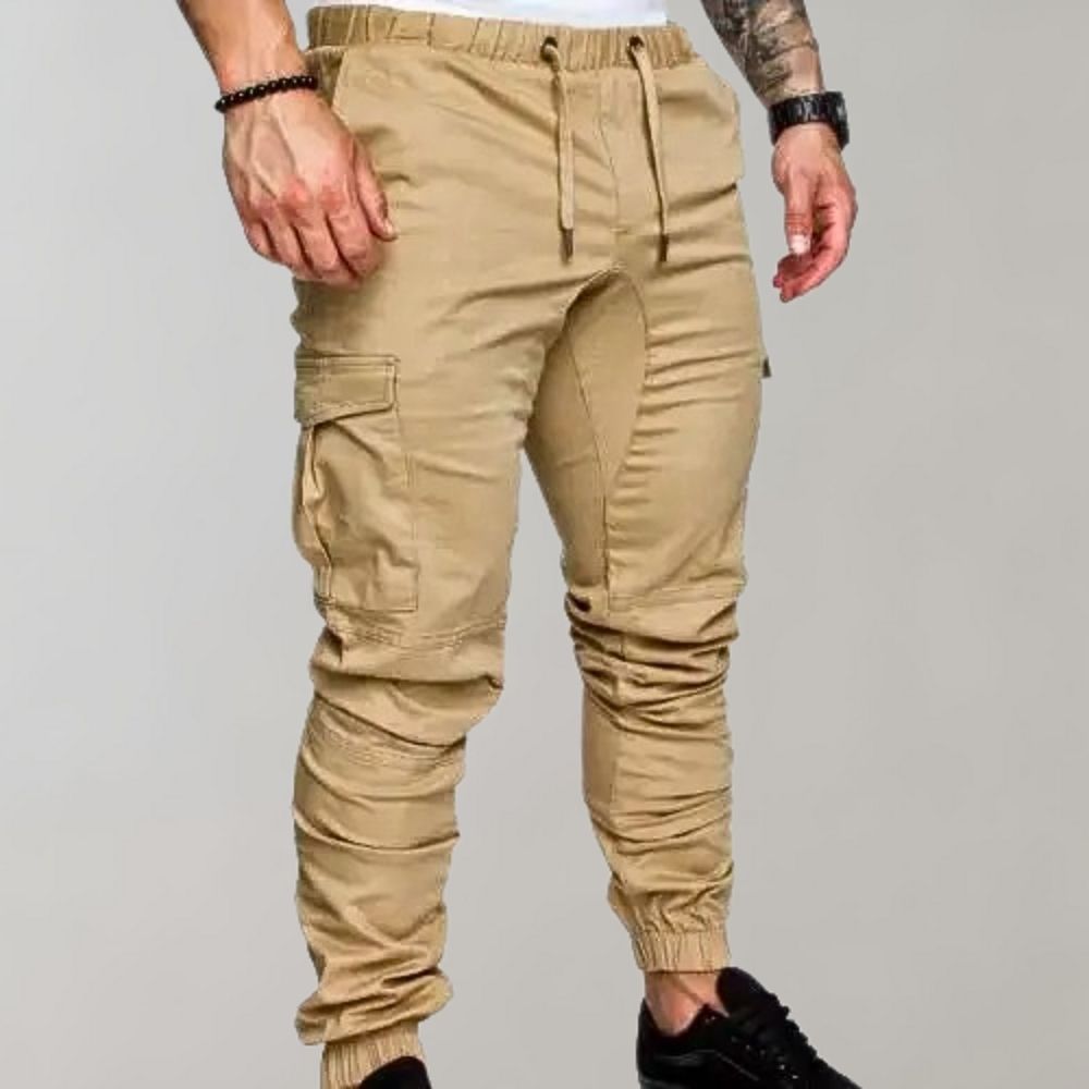CD | Pantaloni casual cargo pentru bărbați