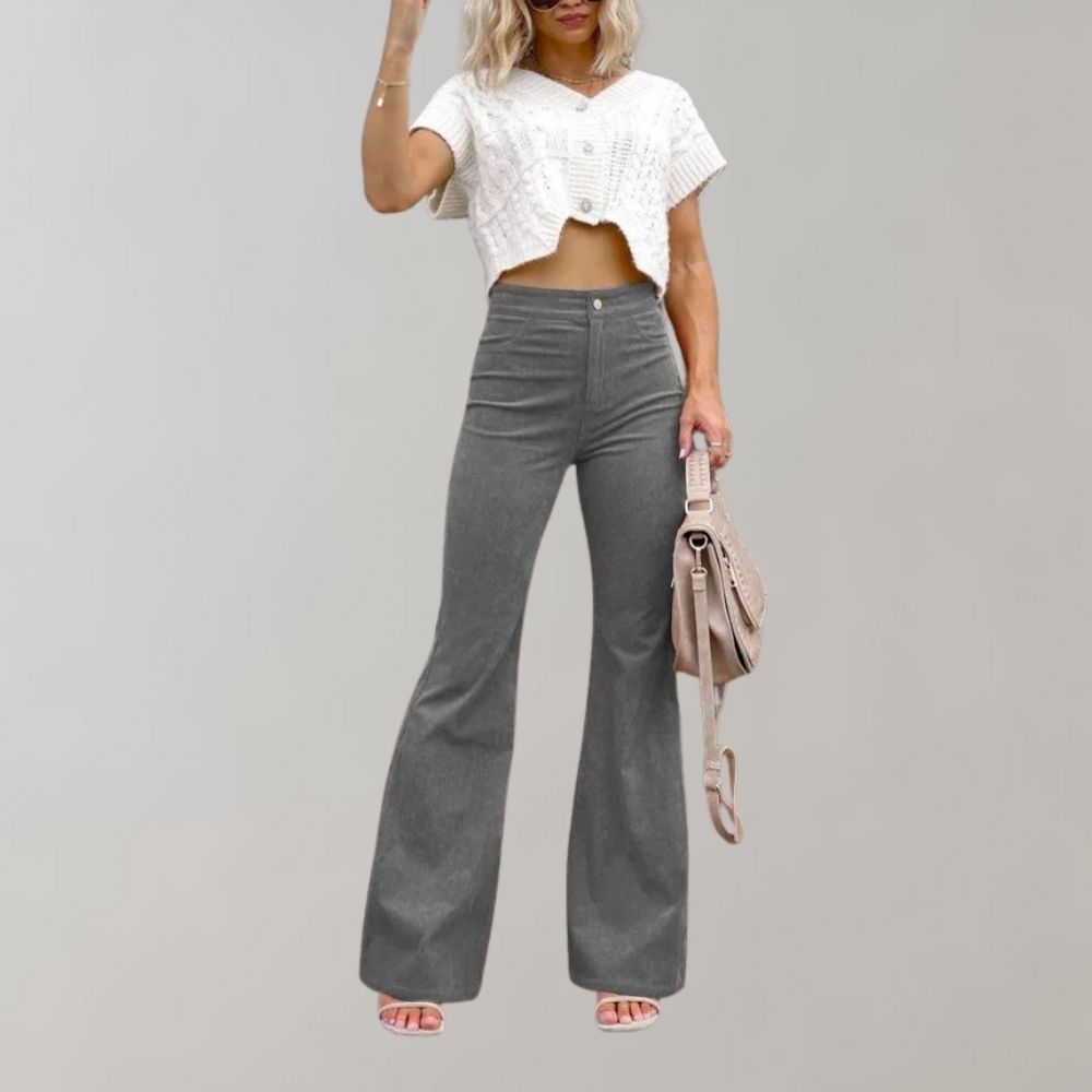 CD | Pantaloni eleganți cu talie înaltă pentru femei
